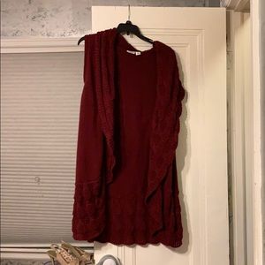 Tank top knit sweater